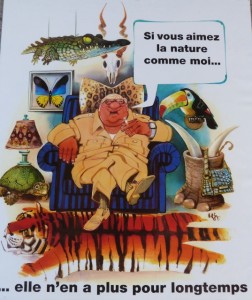 Affiche Si vous aimez la nature comme moi-elle n'en a plus pour longtemps - chasse