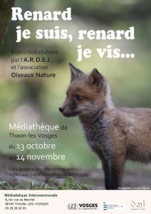 Exposition "Renard je suis, renard je vis…" à Thaon les Vosges du 12/10 au 14/11/2015