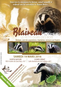 Affiche action blaireau du 19-03-2016