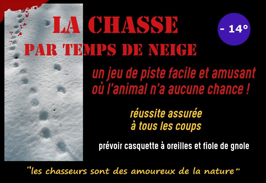 La chasse par temps de neige