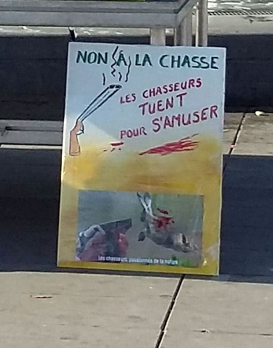 Rassemblement contre la chasse Paris 13-10-2018