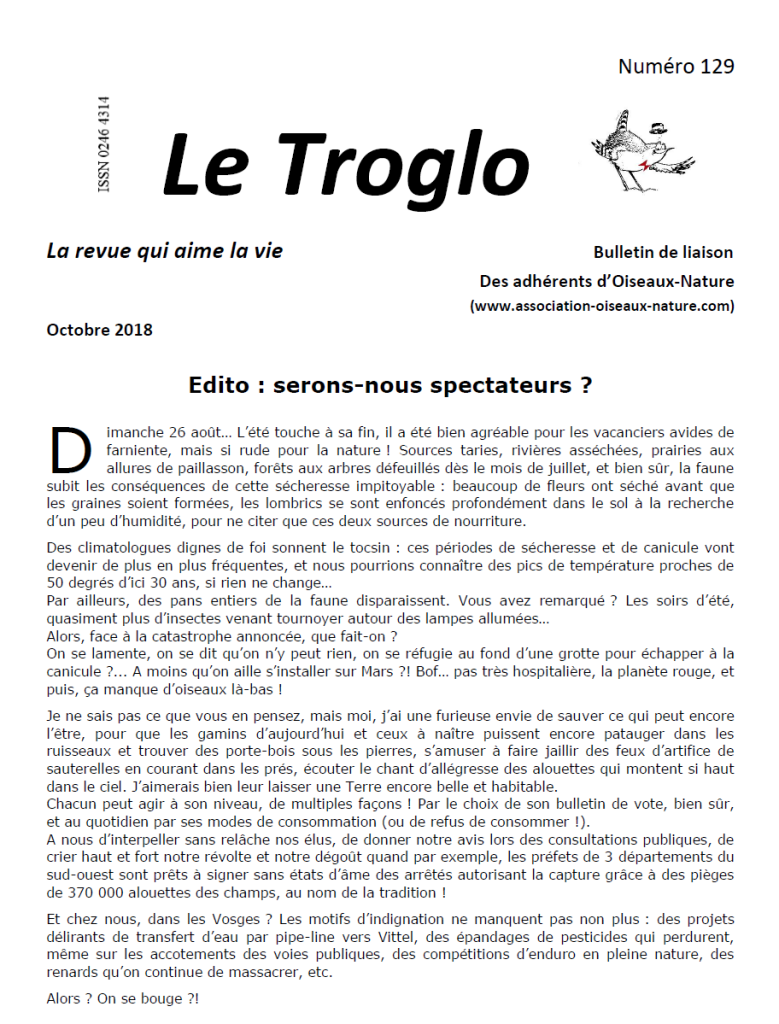 Le Troglo n°129 Octobre 2018