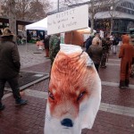 Manifestation contre le piégeage