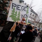 Manifestation contre le piégeage