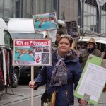 Manifestation contre le piégeage