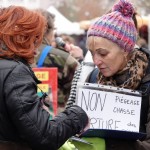 Manifestation contre le piégeage