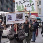 Manifestation contre le piégeage