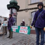 Manifestation contre le piégeage