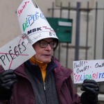 Manifestation contre le piégeage