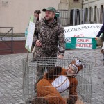 Manifestation contre le piégeage