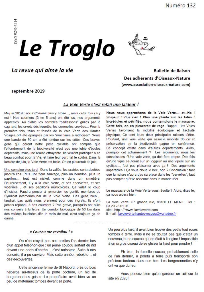 Le Troglo n°132-Septembre 2019