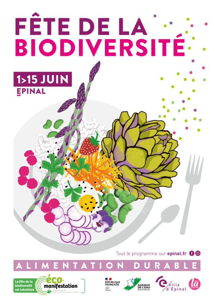 Affiche fête de la biodiversité 2022 Epinal