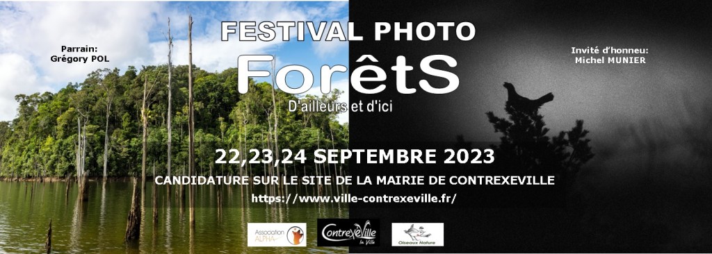 Festival photos Forêts et stand Contrexeville 22-23-24 septembre 2023
