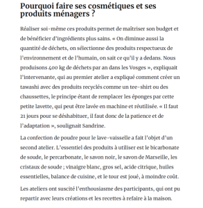 Un atelier pour créer ses produits - Vosges matin 05-04-2023-2