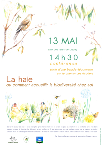 Conférence la haie à Liézey le 13-05-2023