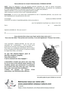 Invitation AG Oiseaux Nature 2023-2
