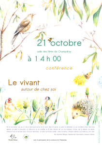 conférence Le vivant autour de soi Champdray 21 octobre 2023