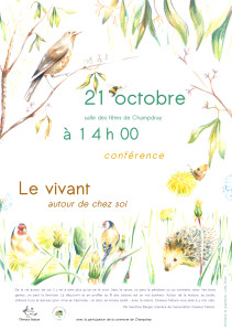 conférence Le vivant autour de soi Champdray 21 octobre 2023