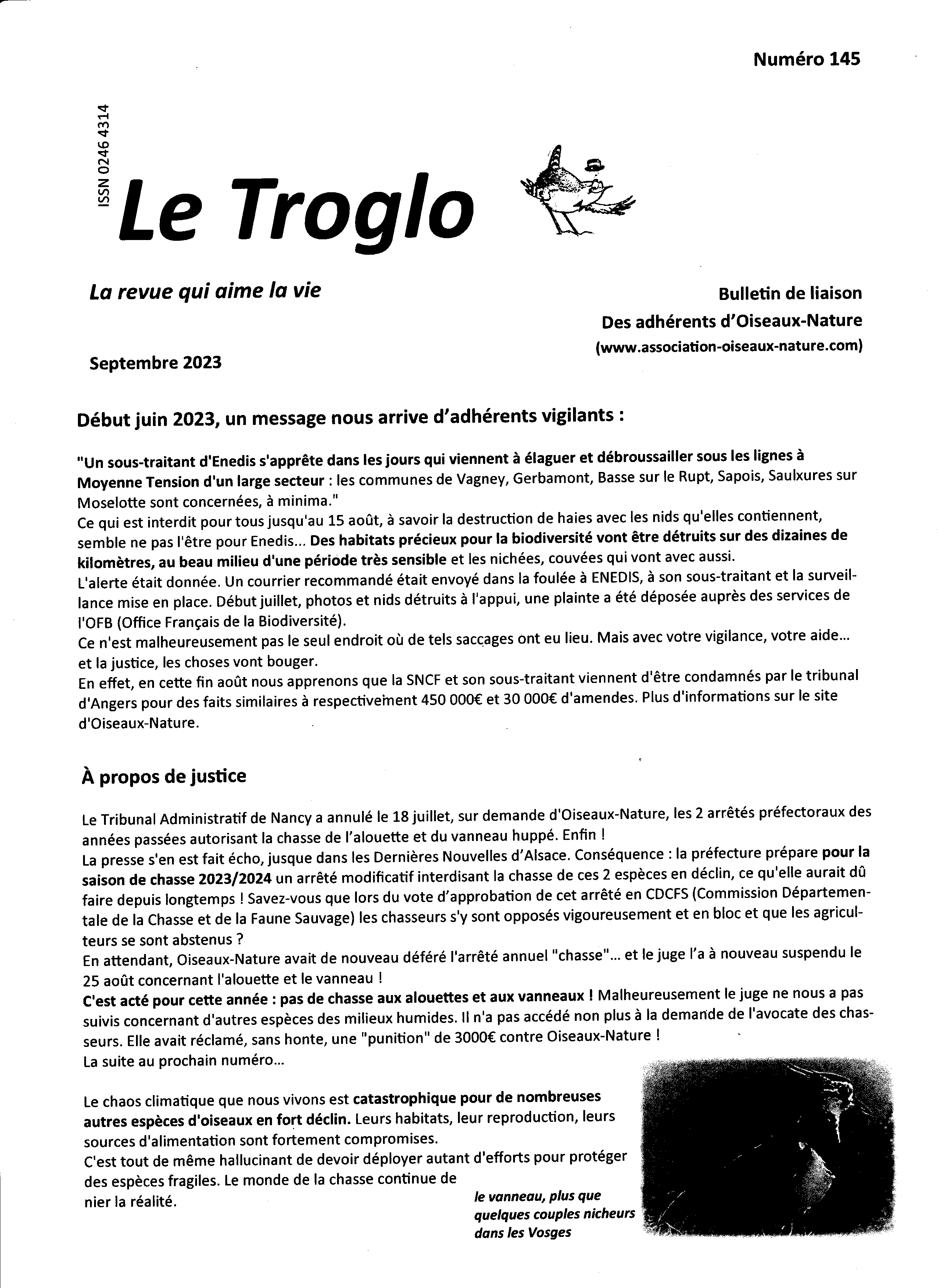 Le Troglo n°145 Septembre 2023