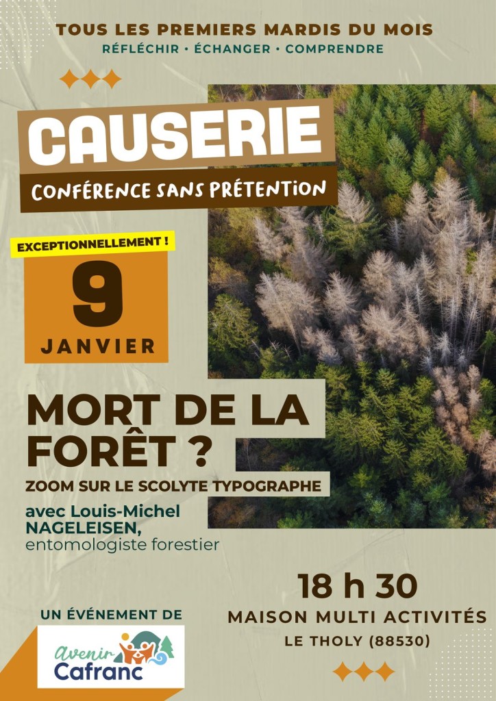Conférence sur la forêt et ses insectes au Tholy