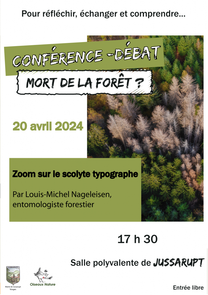 Conférence débat, la mort de la forêt? à Jussarupt