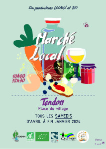 Marché bio Tendon