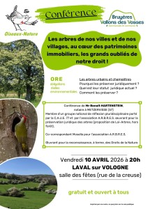 Conférence ORE Me HARTENSTEIN