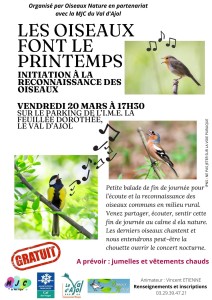 Les oiseaux font le printemps