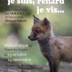 Affiche expo renard Thaon Les Vosges - 2015
