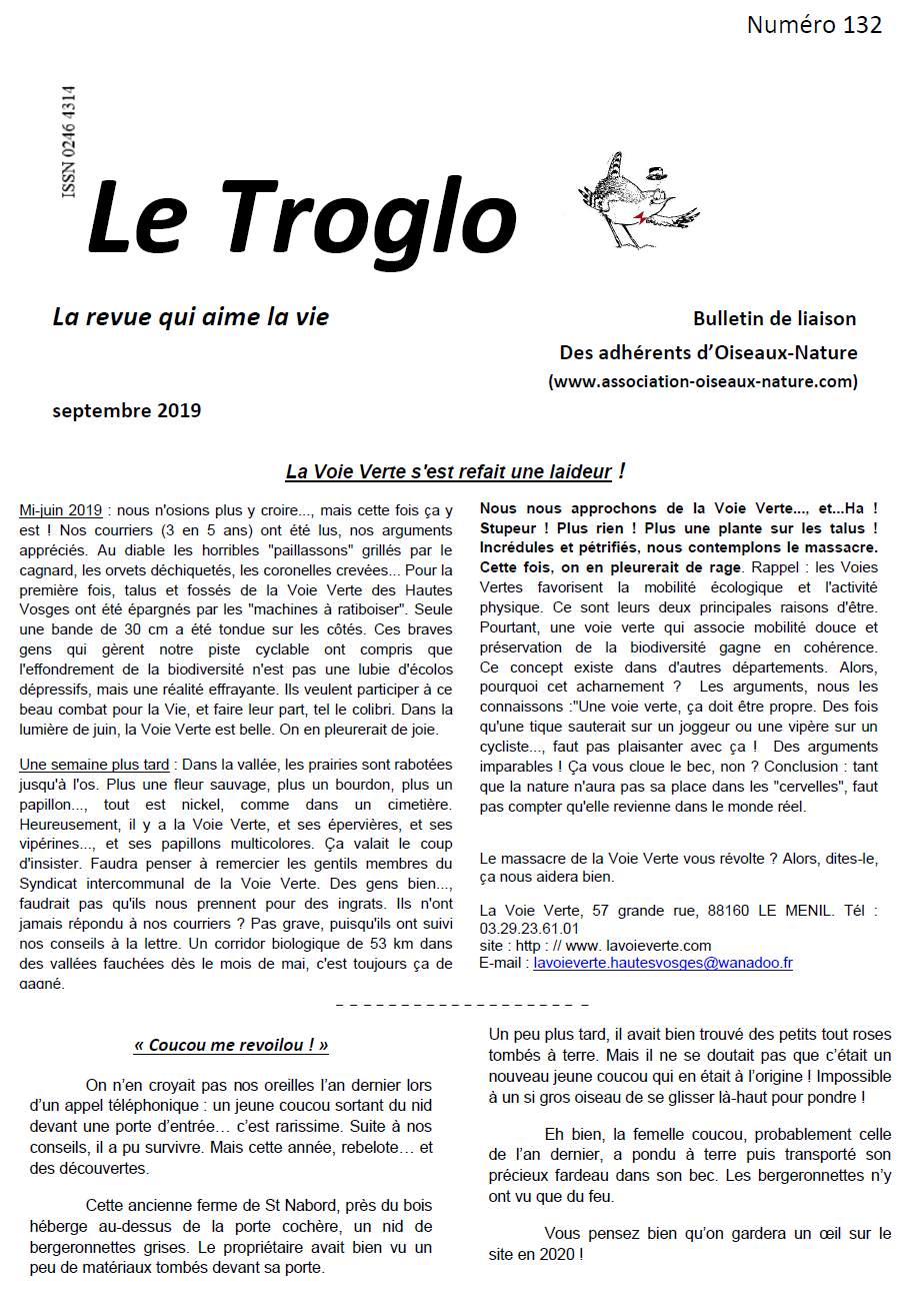 Le Troglo n°132-Septembre 2019