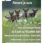 affiche exposition renard juin 2021 CPN les p'tits castors Charmes