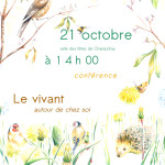 conférence Le vivant autour de soi Champdray 21 octobre 2023